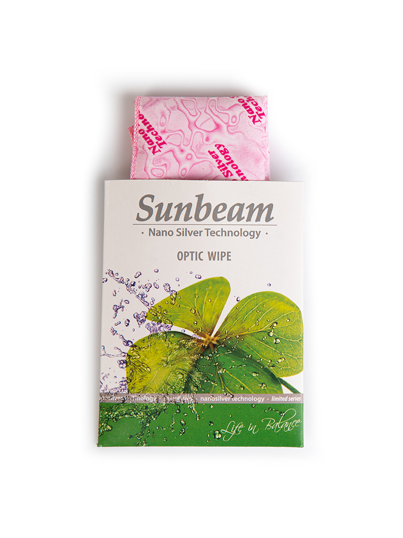 Šluostukas Sunbeam optikai rausvas